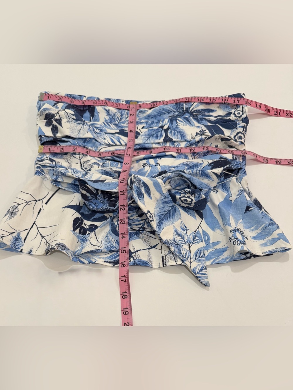 NWT Frank Lyman Blue Floral Sleeveless Pullover Top 251245 Size 12 - Picture 9 of 10